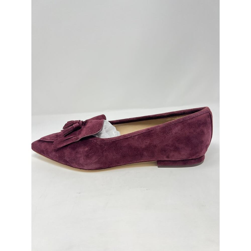 Lauren Ralph Lauren Women's 8.5B Dark Garnet Red Suede Loafers - Picture 5 of 8
